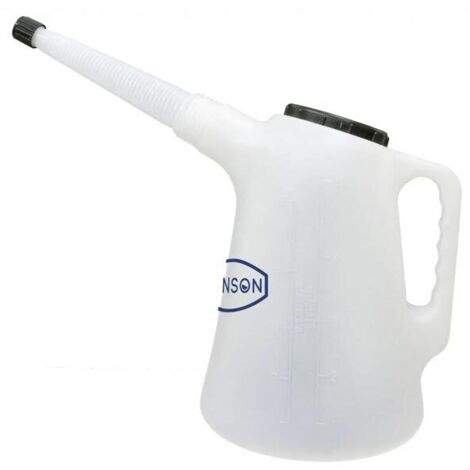 Renson – Broc en plastique graduée 5L avec flexible – Arrosage précis sans éclaboussures – Idéal pour jardinage professionnel