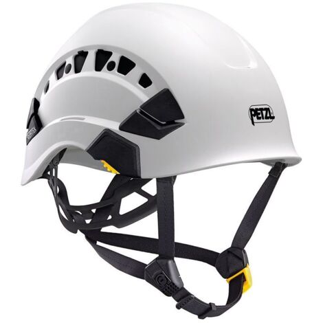 Petzl – Casque de protection EN 12492 VERTEX ventilé – ABS – Taille 53-63 cm – 490 g – Jugulaire modifiable pour travail en hauteur