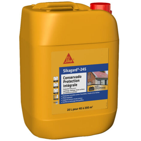 Bidon 20L Sikagard-245 Conservado – Protection hydrofuge et oléofuge – Pour surfaces minérales – SKU 740226 (1/5)