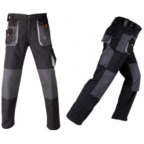 Pantalon de travail avec renforts SMART noir-gris KAPRIOL - Taille: L