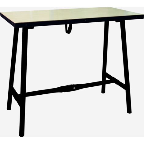ETABLI PLIANT PROFESSIONNEL DRAKKAR EQUIPEMENT 100X50CM - PLATEAU BOIS- 09272 (1/2)