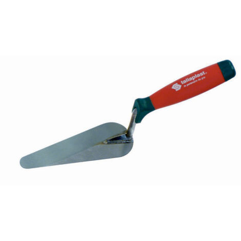 Taliaplast – Truelle langue de chat 18 cm – Lame en acier soudée pour finitions précises – Manche bi-matière ergonomique pour confort prolongé
