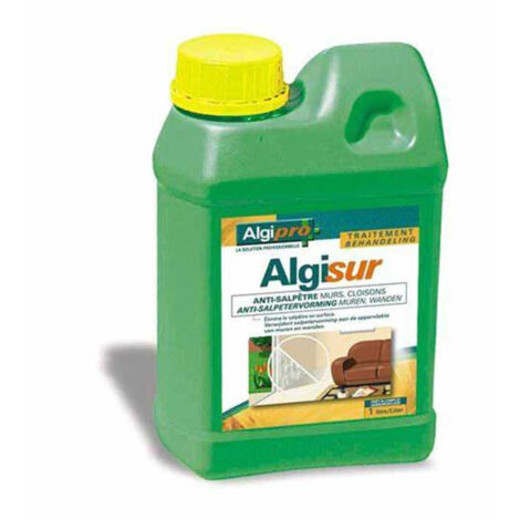ALGISUR - 1 LITRE - Anti-salpêtre murs, cloisons ALGIMOUSS - 008001