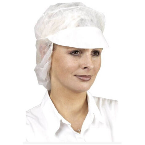 Casquette résille SNOODED CAP blanc - Lot de 100 - COVERGUARD - 45650 (1/2)