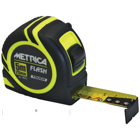 METRE RUBAN METRICA RUBBER TOUCH FLASH 5M - 08965