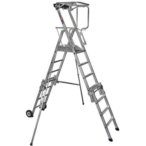 Echafaudage télescopique TELETOWER roulant aluminium 4m DUARIB - 30100600 (1/2)