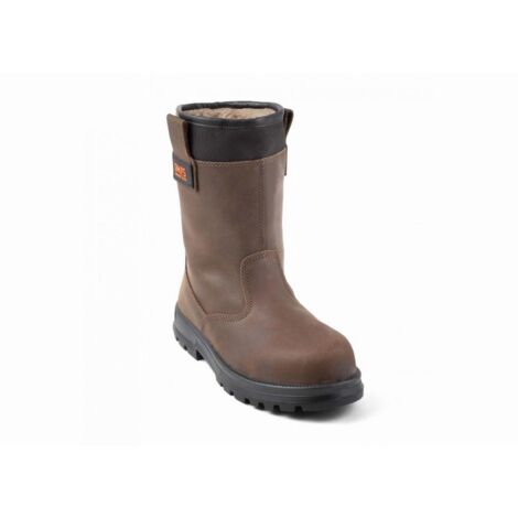 main image of "BOTTE FOURREE DE SECURITE GASTON MILLE MARRON KAMA S3 -RAMA3 - taille - 43 - Marron"
