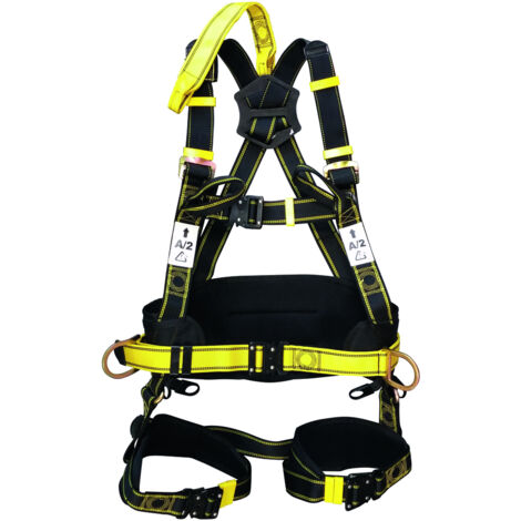 Levac – Harnais de sécurité avec points d'accrochage dorsal et sternal – Ceinture pivotante pour liberté de mouvement – 3800F