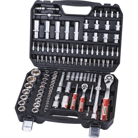 Coffret de 110 pcs douilles 1/4' et 1/2' DRAKKAR TOOLS - 67685 (1/2)
