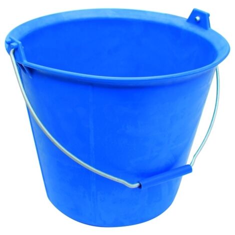 Seau PRO BLEU renforcé à ergots 13 litres anse Ø 6.3 mm - Taliaplast - 310134