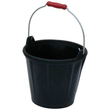 SEAU CAOUTCHOUC ARME 12 LITRES ALLEGE POIGNEE PRO TALIAPLAST - 320168