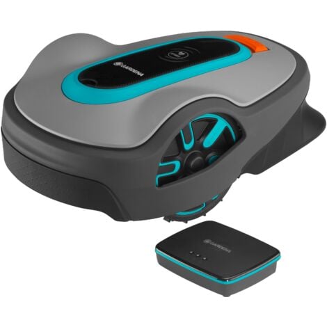GARDENA smart SILENO Life 1000. Tondeuse robot connectée.  1000m². Technologie LONA. Tond sous la pluie. Capteur de gel. Nettoyage à l’eau. Ultra-silencieuse (19702-66).