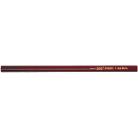 Boîte de 12 crayons charpentiers rouges ovales 30 cm – Pour bois dur – Précision de traçage – Outils professionnels – Lyra