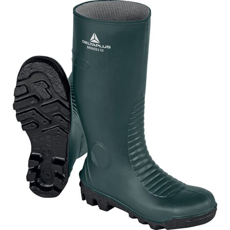 Botte de sécurité kaki DELTA PLUS S5 SRA pour secteur construction - BRON2S5VE 45