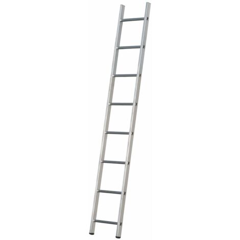 Centaure – Échelle simple 2m80 – Aluminium léger – 10 barreaux striés – Hauteur d'accès 3m70 – Stabilité renforcée avec patins bi-matières