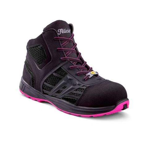 Chaussure de sécurité femme noire haute HOT ERIS LOGISTIQUE INDUSTRIE S3 SRA ESD - GASTON MILLE - ERHN3 40