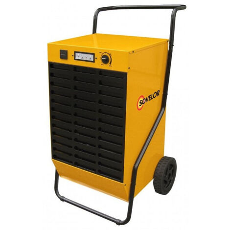 Sovelor – Déshumidificateur professionnel mobile 80 L/j – Évacuation directe – Pour chantiers et espaces confinés – Silencieux 45 dB