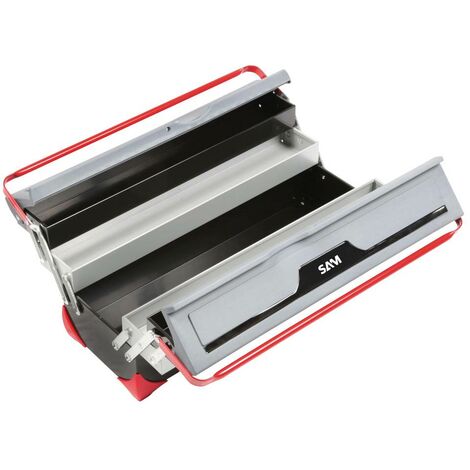 CAISSE TOLE BIMATIERE 5 CASES SAM OUTILLAGE - BOX1 (1/4)