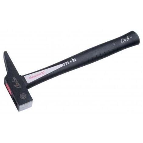 Mob Outillage – Marteau de menuisier 30cm manche composite anti-vibration – Tête en acier C45E forgée – Chanfrein 45° pour pénétration optimale
