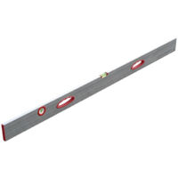 Taliaplast – Règle à niveau 2,5 m en aluminium 100 x 18 mm – Deux fioles incassables – Précision 1 mm/m – Poignées ergonomiques