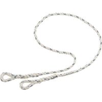 LONGE CORDE TORONNEE Diam. 12, 2 BOUCLES COSSEES - LONGUEUR 1 M DELTA PLUS- LO007100
