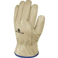 Delta Plus – Gants de manutention en cuir bovin doublés Thinsulate pour BTP – Protection contre le froid et l'abrasion – FBF5009