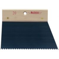 Taliaplast – Peigne à colle 20cm dents isocèles 5mm – Lame en acier – Manche en bois pour application uniforme de colle – Outil professionnel