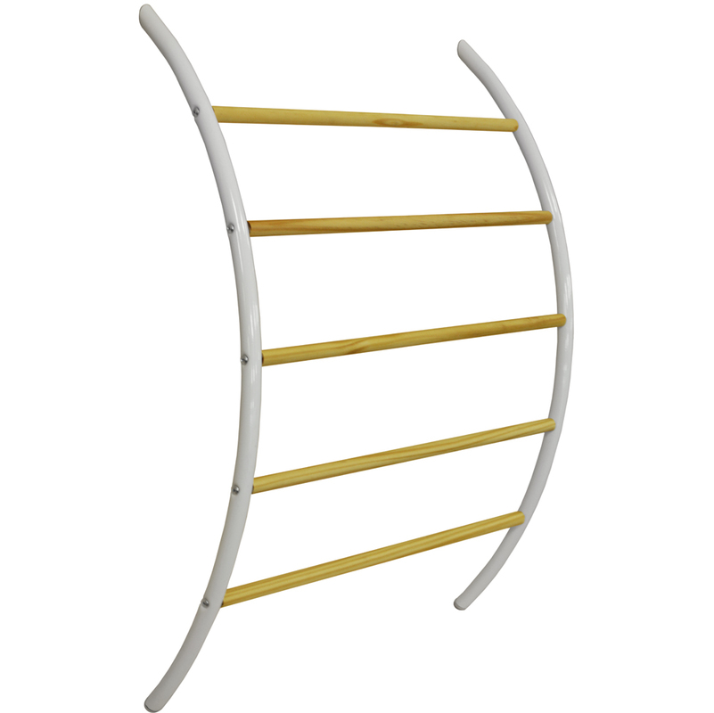 Wood Towel Rail White Natural, White Wooden Towel Rail Wall Mounted