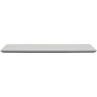 OLIVER - Bevelled 3ft / 91cm Floating Wall Shelf - White - White