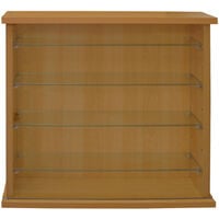 COLLECTORS - Wall Display Cabinet With Four Glass Shelves - Beech - Beech