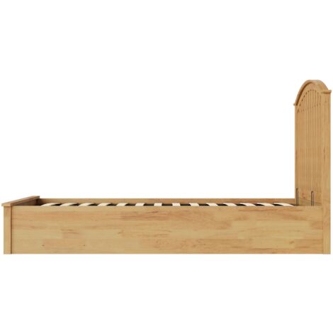 GFW Madrid Wooden Ottoman Storage Bed Single Oak