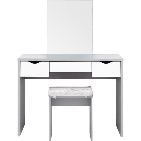 GFW Elizabeth Dressing Table Set Grey