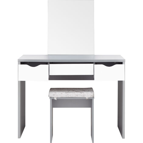 GFW Elizabeth Dressing Table Set Grey