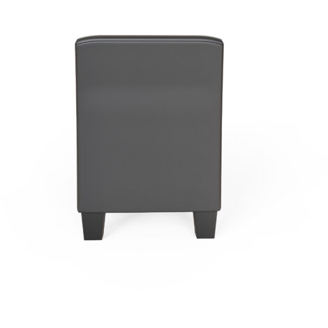 GFW Verona Upholstered Window Seat Black