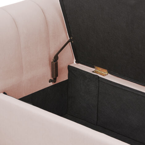 GFW Pettine Ottoman Storage Bench Blush Pink