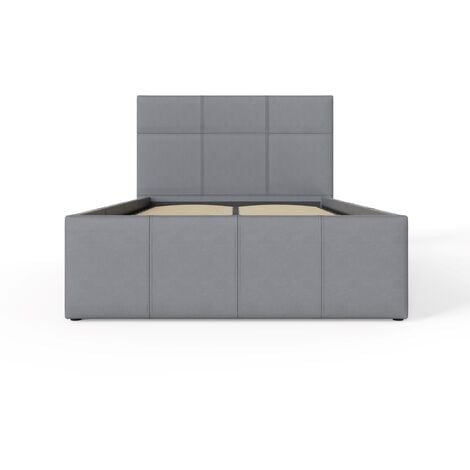 GFW End Lift Ottoman Storage Bed Single Grey