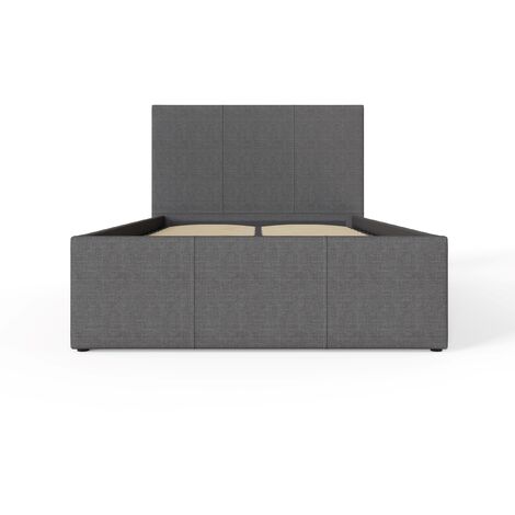 GFW Side Lift Ottoman Storage Bed Single Grey