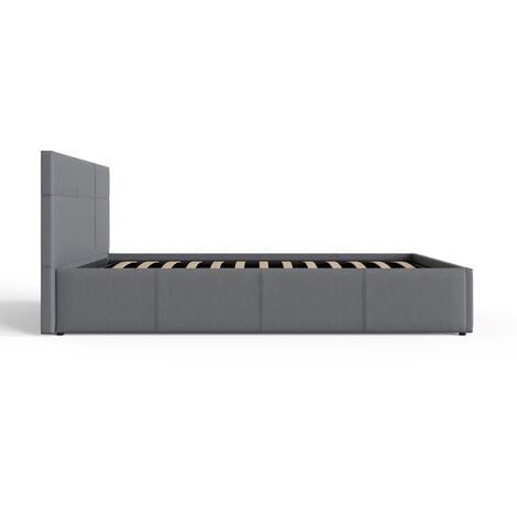 GFW Side Lift Ottoman Storage Bed Small Double Grey