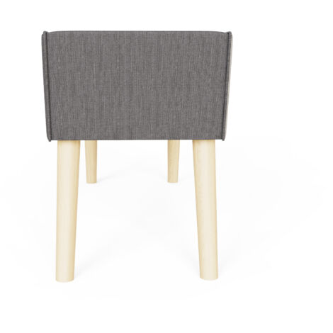 GFW Milan Ottoman Storage Bench Dark Grey