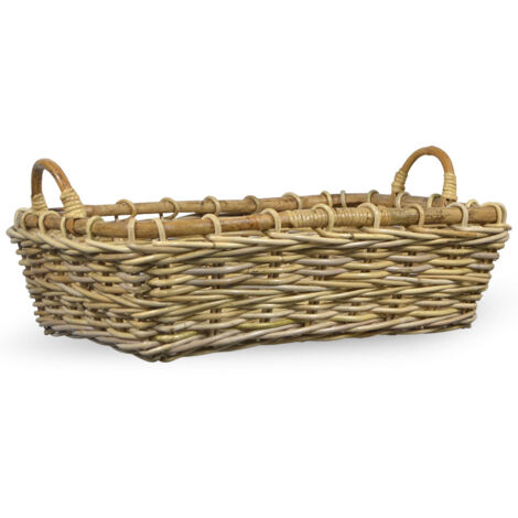 Cesta De Basura De Madera De Acacia BLUEWEST - 2.6 Galones, Con Asas - Para Baño O Oficina