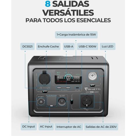 Generador solar portátil de la central eléctrica 600W 268Wh de BLUETTI EB3A