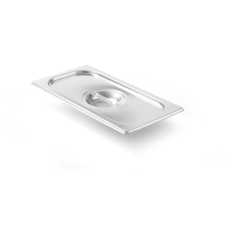 HENDI 800843 GN 1/3 Deckel Aus Edelstahl – 325x176mm, Temperaturbeständig -40°C Bis 300°C, Passend Für Gastronormbehälter, Spülmaschinenfest