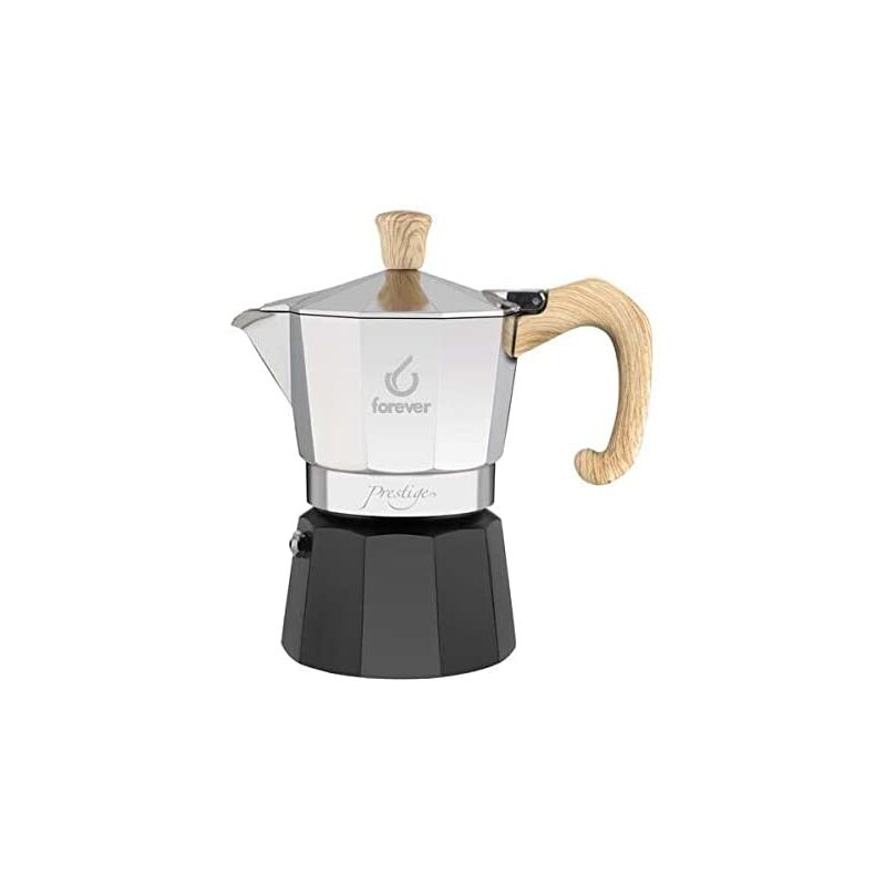 Cafetière Prestige Forever Miss Café 1/2 Tasse - Moka Aluminium Gris - Neuve