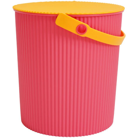 Way-be Hachiman Omnioutil Eimer L – 10 Liter, Pink (Flamingo), Kunststoff, Lebensmittelecht, Vielseitig