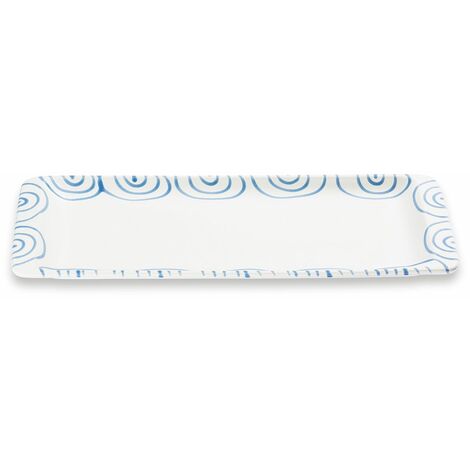 Cuore In Ceramica Gmundner 10 Cm - Blu Fiammato - Fatto A Mano In Austria