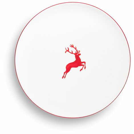 Gmundner Keramik Grüner Hirsch, Assiette plate Cup ( 28cm