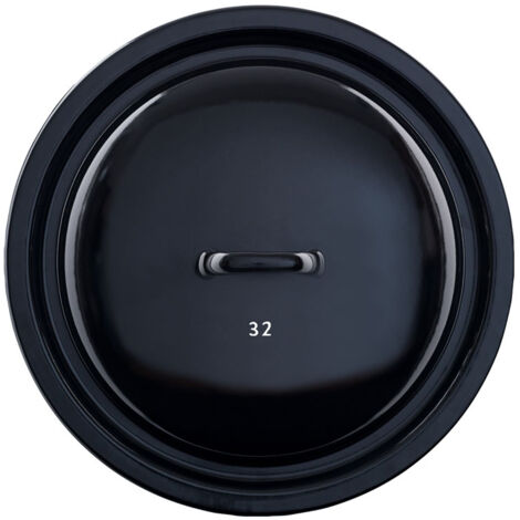 Riess Coperchio Smaltato Nero 24 Cm Per Pentole CLASSIC – Adatto A Tutti I Piani Cottura, Forno, Prodotto In Austria