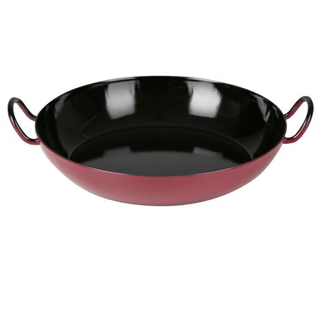 RIESS Schlemmerpfanne Ø30cm rot Emaille (1/2)