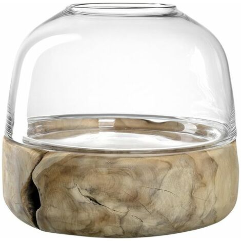 Leonardo Candela Sturmlampe auf Holzsockel 26cm (1/3)