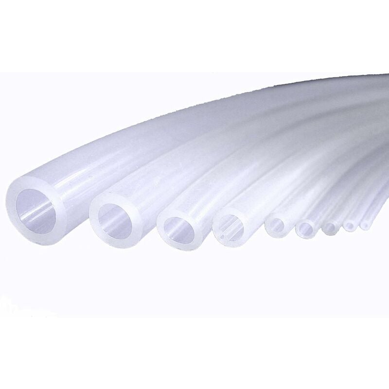 ZOLGINAH Tubo flexible de silicona 8 mm ID x 12 mm OD 2 mm Espesor 2 metros Manguera de aire y agua